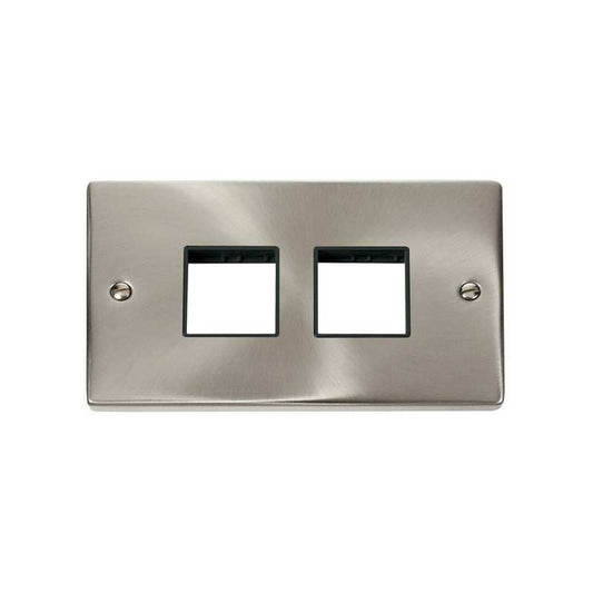 CLICK VPSC404BK 2&2 MOD SAT CHROME APPATURE
