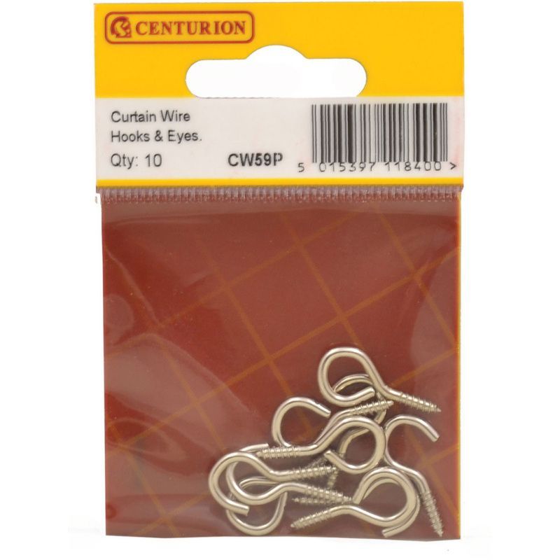 CENTURION CW59P CURTAIN WIRE HOOK & EYES