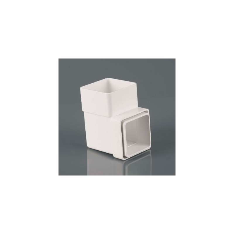 BRETT DOWNPIPE SQUARE BEND 92.5deg ARCTIC WHITE BR508A