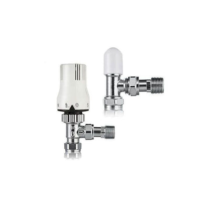 PRO CLASSIC THERMOSTATIC RADIATOR VALVE ANGLED TRV & LSV 10080105