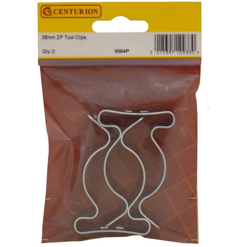 CENTURION MI04P ZINC PLATED 38mm TOOL CLIP PACK