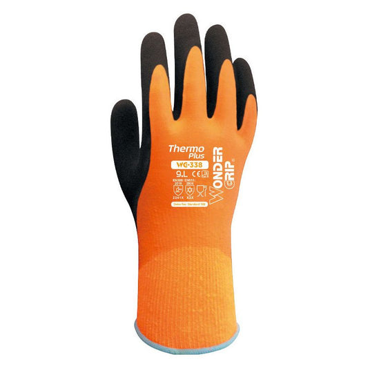 WONDER GRIP THERMAL PLUS LATEX COATED GLOVES LARGE WG338091