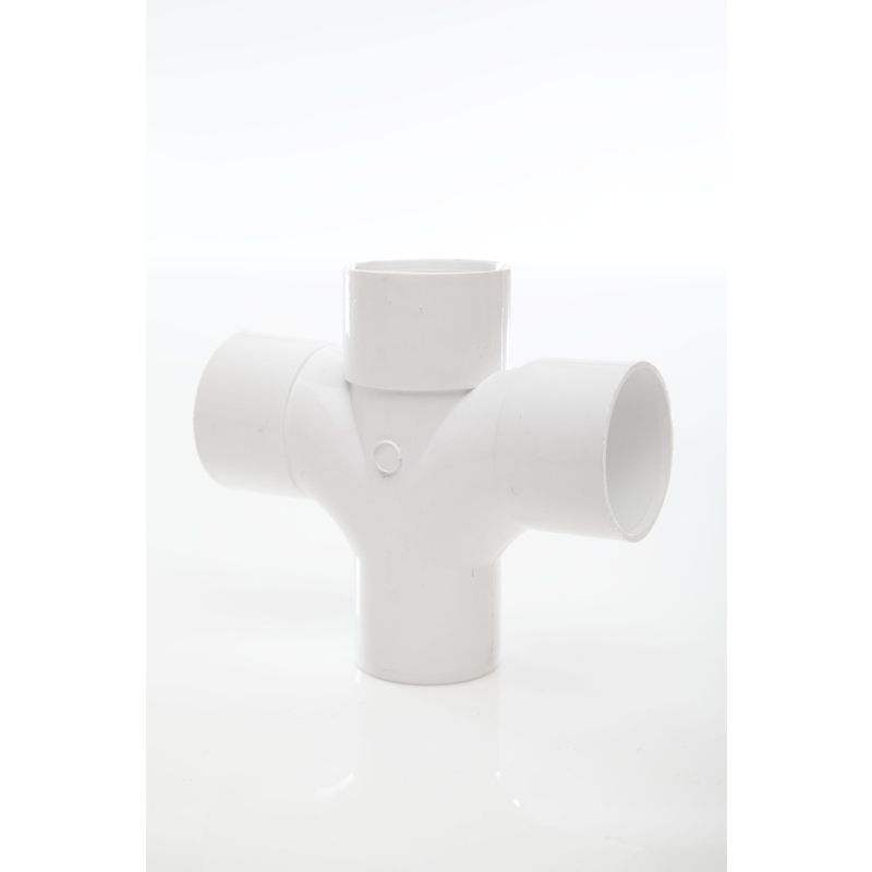 POLYPIPE ABS CROSS TEE 40mm x 92.5deg WS38 WS38G GREY