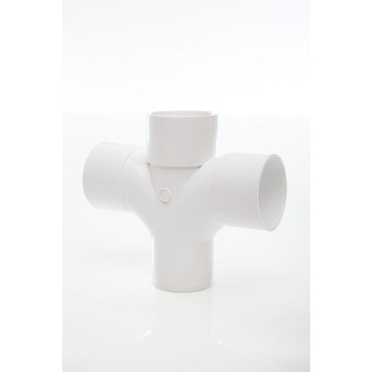 POLYPIPE ABS CROSS TEE 40mm x 92.5deg WS38 WS38G GREY