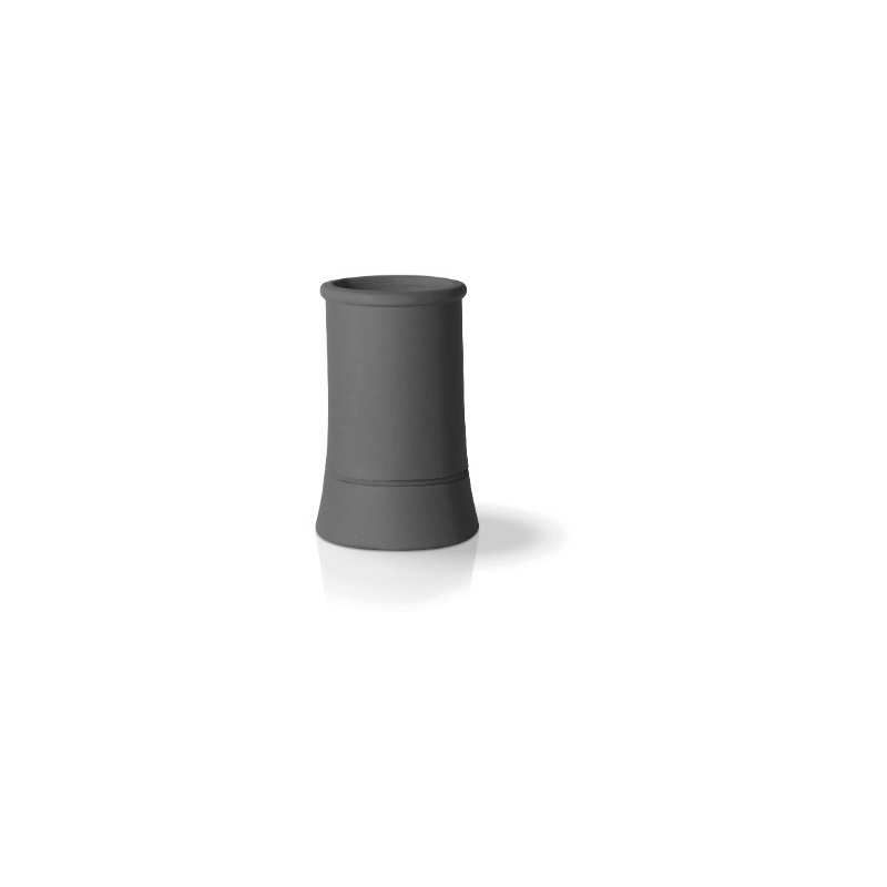 REDBANK 1 ROLL TOP CHIMNEY POT 750mm BLACK SRTPBLK0750EA