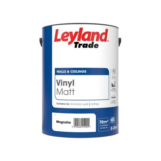 LEYLAND VINYL MATT EMULSION 5l MAGNOLIA 264818