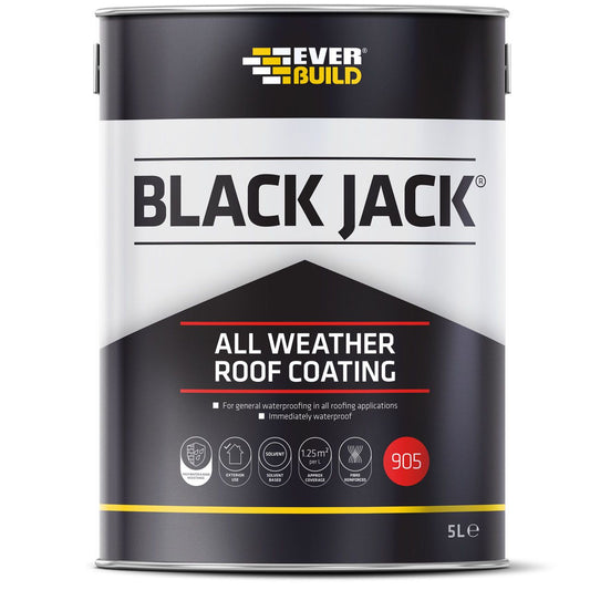 Everbuild Black Jack All Weather Roof Coating 25L 90525