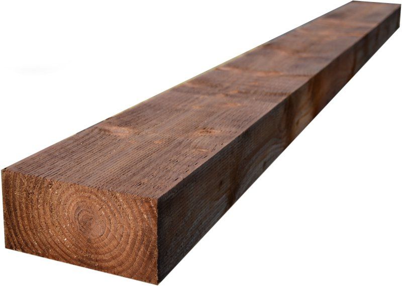 BSW 100 x 200mm x 2.4m SOFTWOOD UC4 BROWN TREATED INCISED SLEEPER FSC