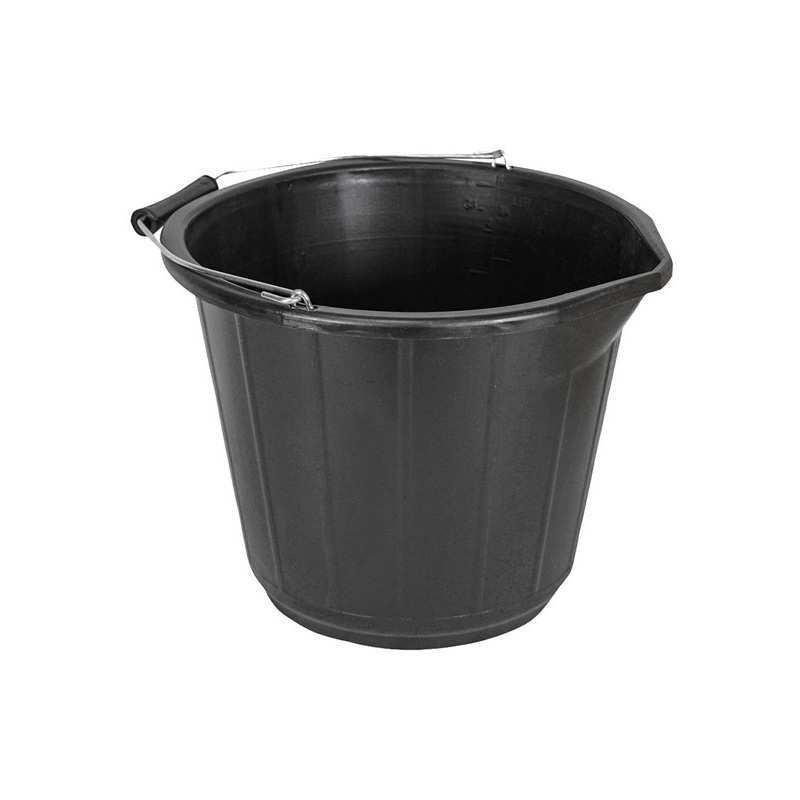 FAITHFULL FAI3GBUCKET 3 GALLON 14l BUCKET BLACK