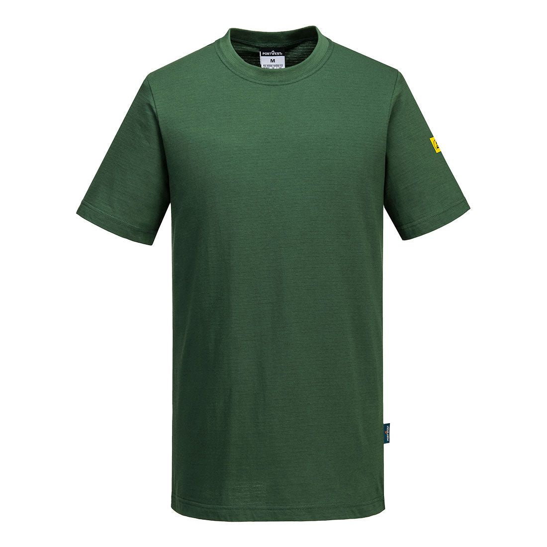 Anti-Static ESD T-Shirt, L, R, Forest Green
