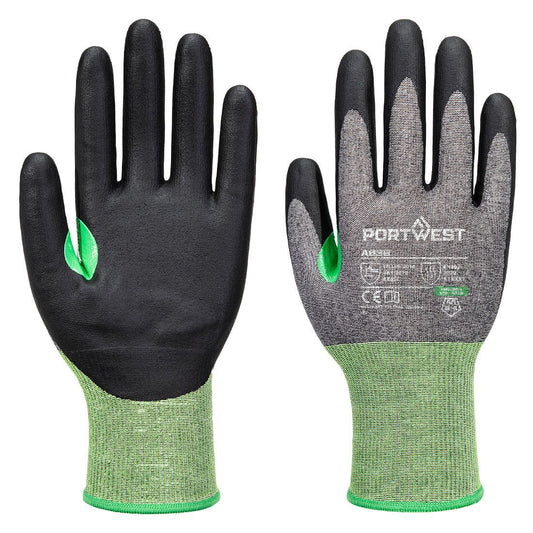 CS Cut C18 Nitrile Glove, L, R, Grey/Black