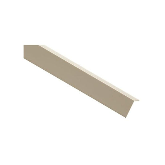 PLASTIC ANGLE 18mm x 2.4m WHITE PVC02