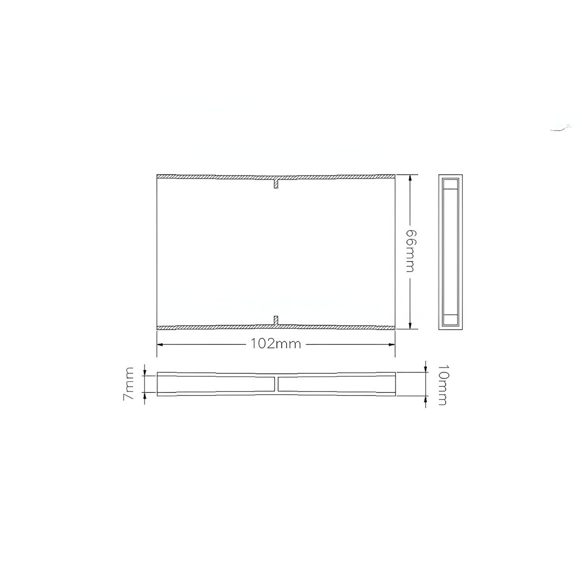 RYTONS FLYSCREENED SLIM VENT MINOR (CAVITY VENT/ WEEP) (BOX 100) SVMINCL