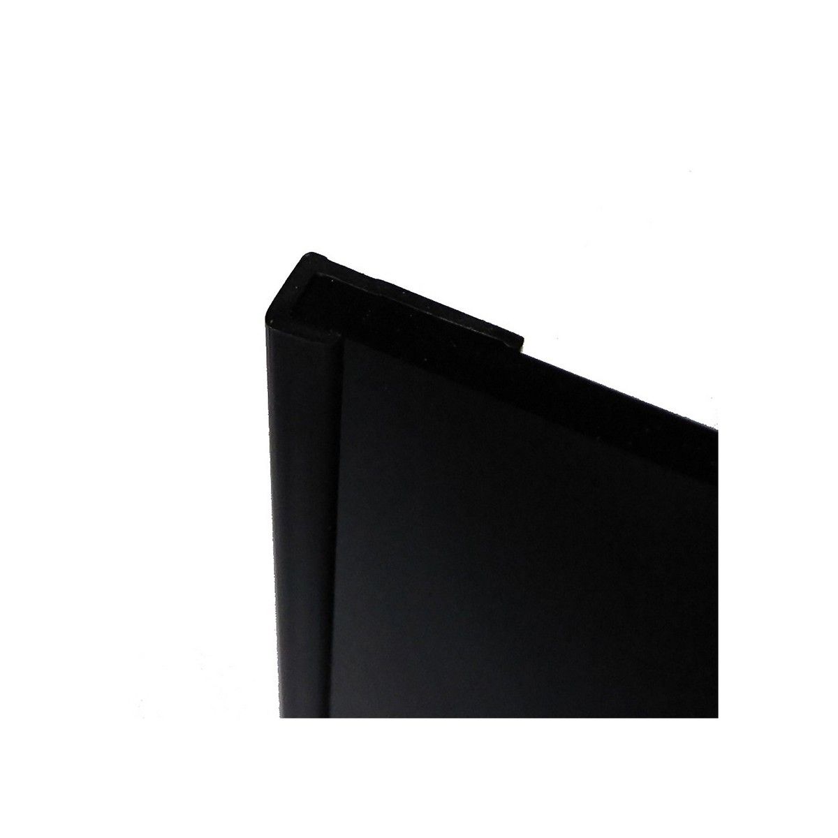 WETWALL TILE END CAP 2440mm BLACK AK-ENDCAP-JT-4MM