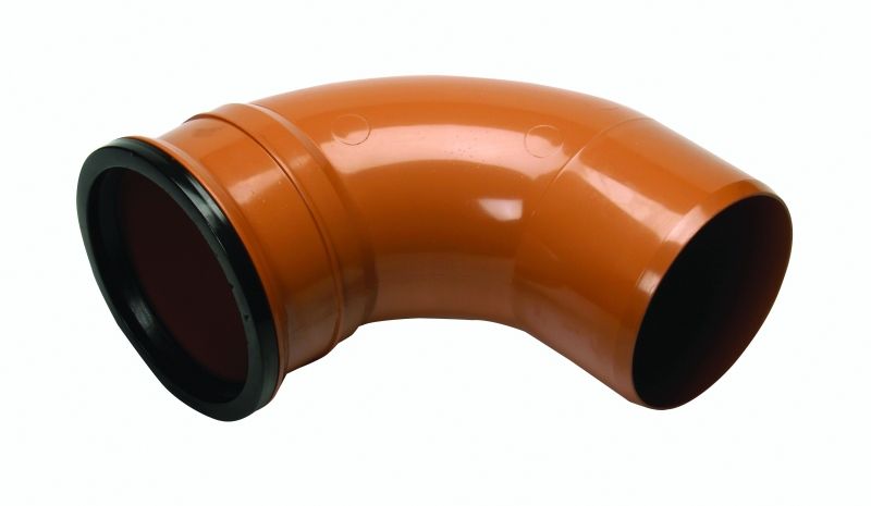 POLYPIPE BEND SINGLE SOCKET 110mm x 87.5deg UG489
