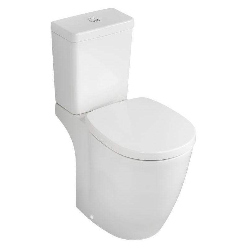 IDEAL STANDARD E608601 CONCEPT FREEDOM RAISED HEIGHT CLOSE COUPLED PAN WHITE