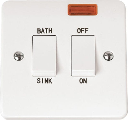 CLICK CMA024 2-POLE SINK BATH SWITCH NEON 20a