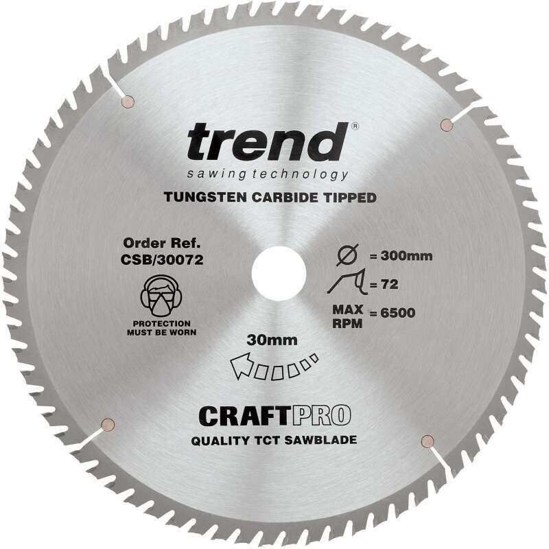 TREND CSB/30072 CRAFT SAW BLADE 300MM X 72T X 30MM