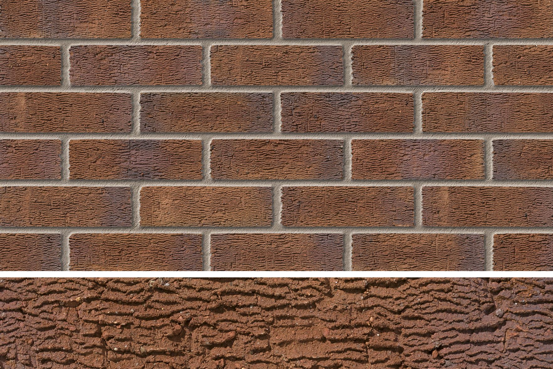 IBSTOCK ALDRIDGE NEW BURNTWOOD RED RUSTIC BRICK 65mm A0269A