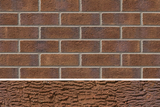 IBSTOCK ALDRIDGE NEW BURNTWOOD RED RUSTIC BRICK 65mm A0269A