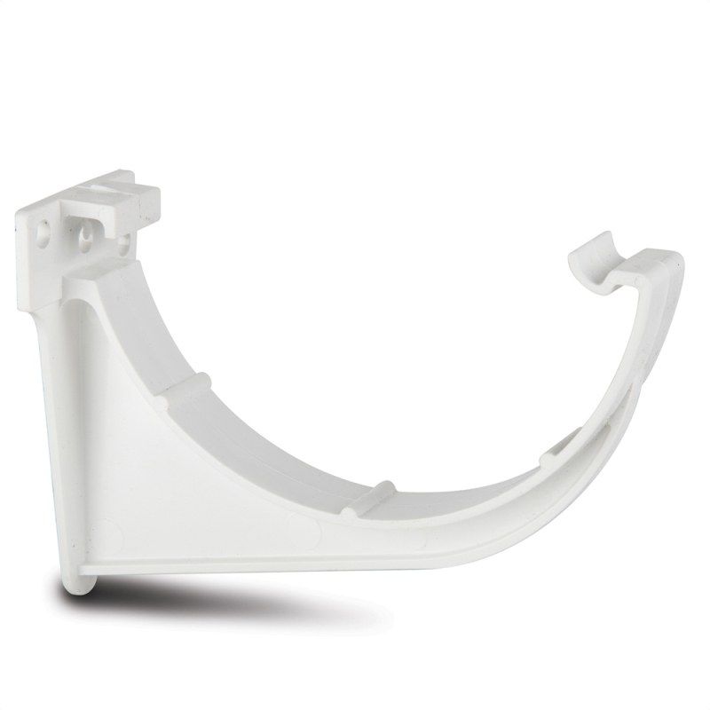 POLYPIPE RAINWATER 112mm HALF ROUND GUTTER FASCIA BRACKET RR109W WHITE