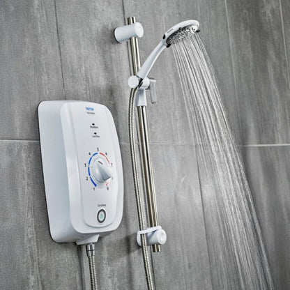 TRITON TEOMN81 OMNICARE THERMOSTATIC ELECTRIC SHOWER 8.5kw WHITE / CHROME