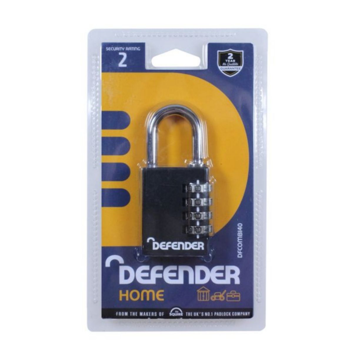 SQUIRE DIE CAST BODY RECODABLE COMBINATION 40mm DFCOMBI40