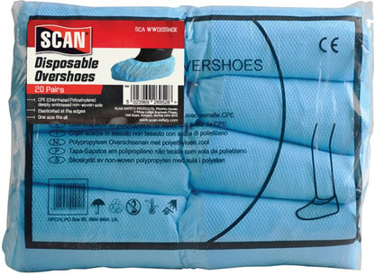 SCAN SCAWWDISSHOE DISPOSABLE OVERSHOES (20 PAIRS)