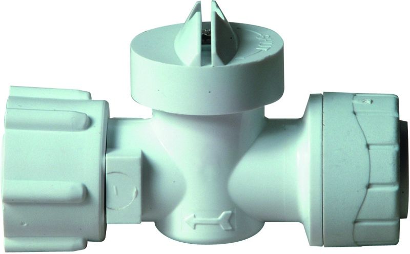 POLYPIPE STRAIGHT SERVICE VALVE 15mm x 1/2" PB6515