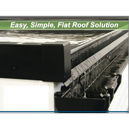 PERMAROOF UPVC EDGE TRIM BLACK 3.5m x 65mm QTEDGE3.5