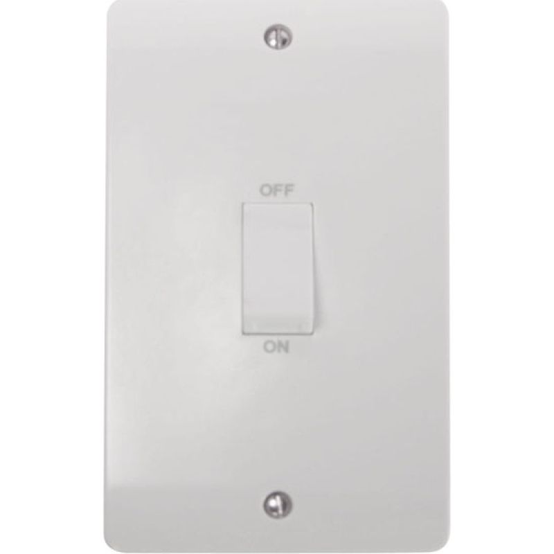 CLICK CMA502 2-GANG SINGLE CKR SWITCHED 45a