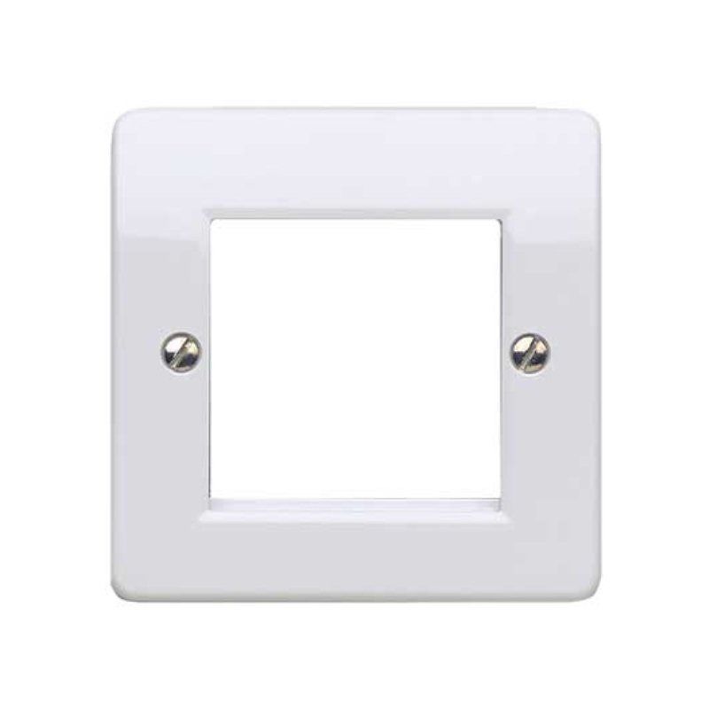 NOVAR MK 1GANG EURO PLATE 2 MOD K182WHI