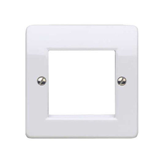 NOVAR MK 1GANG EURO PLATE 2 MOD K182WHI