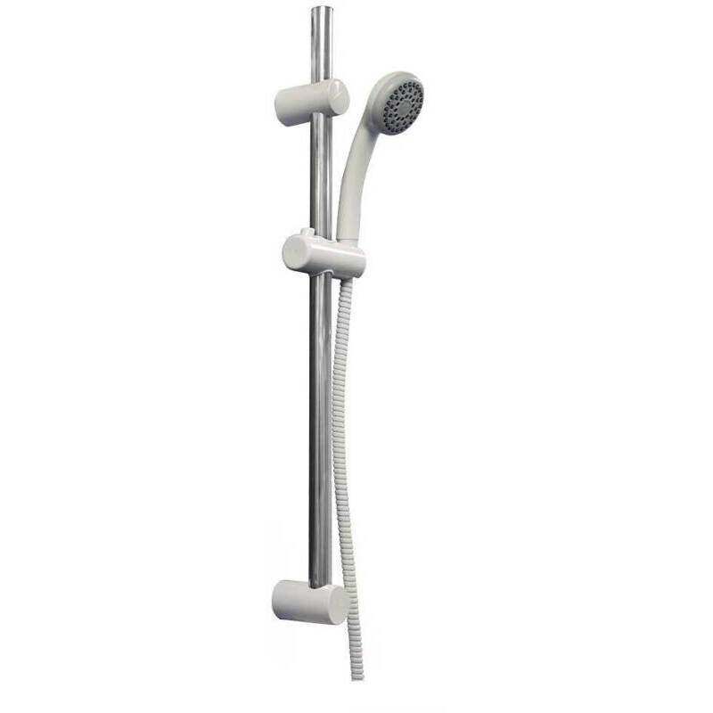 CROYDEX AM250922 1 FUNCTION SHOWER SET & RISER WHITE