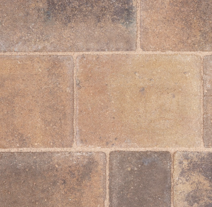 BRADSTONE MONKSBRIDGE 50mm MIXED SIZES BLOCK PAVING 9.6m2 PACK WOODLAND 22742