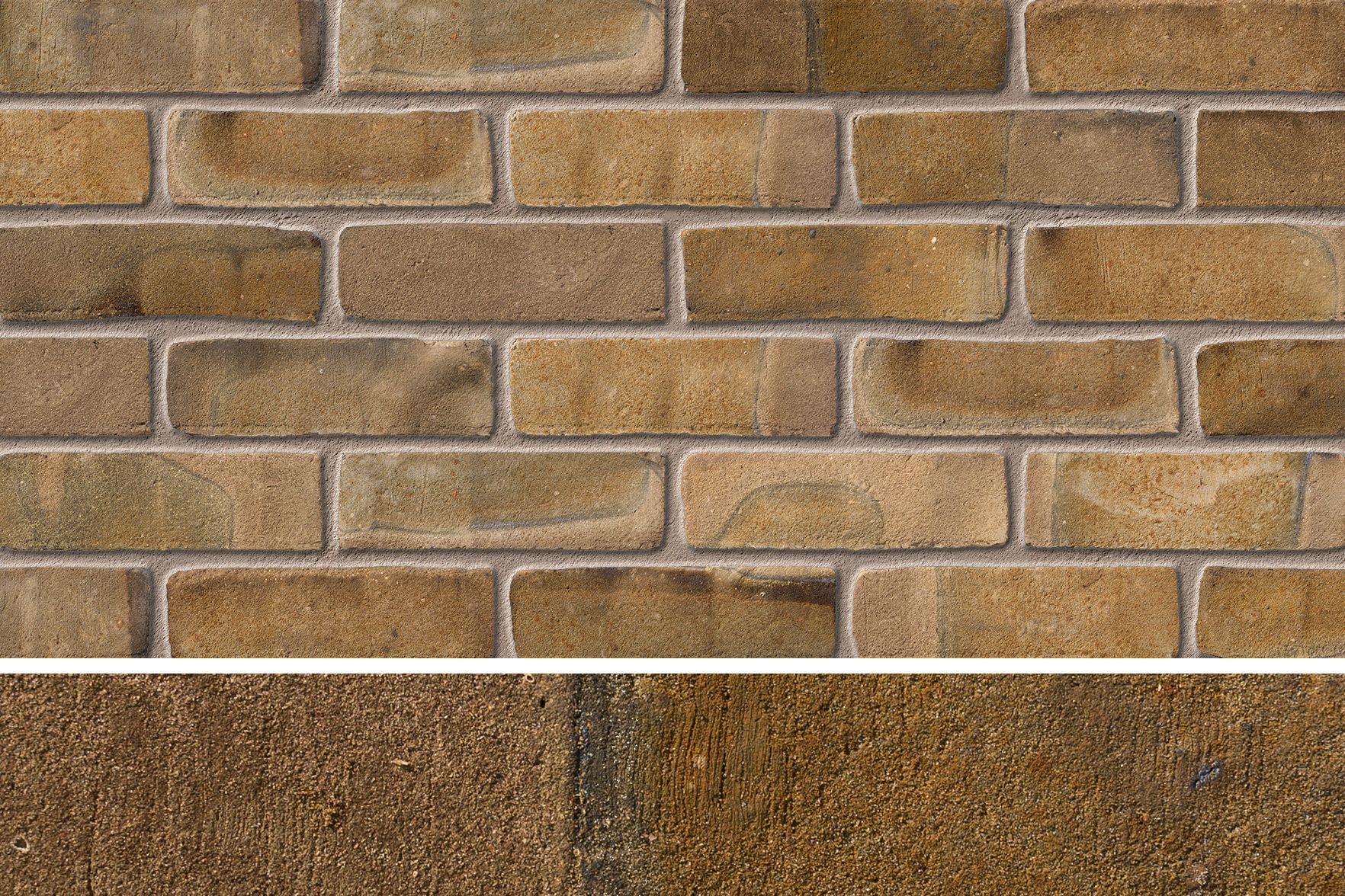 IBSTOCK ASHDOWN FUNTON OLD CHELSEA YELLOW BRICK 65mm (100 PER LEG) A4053A