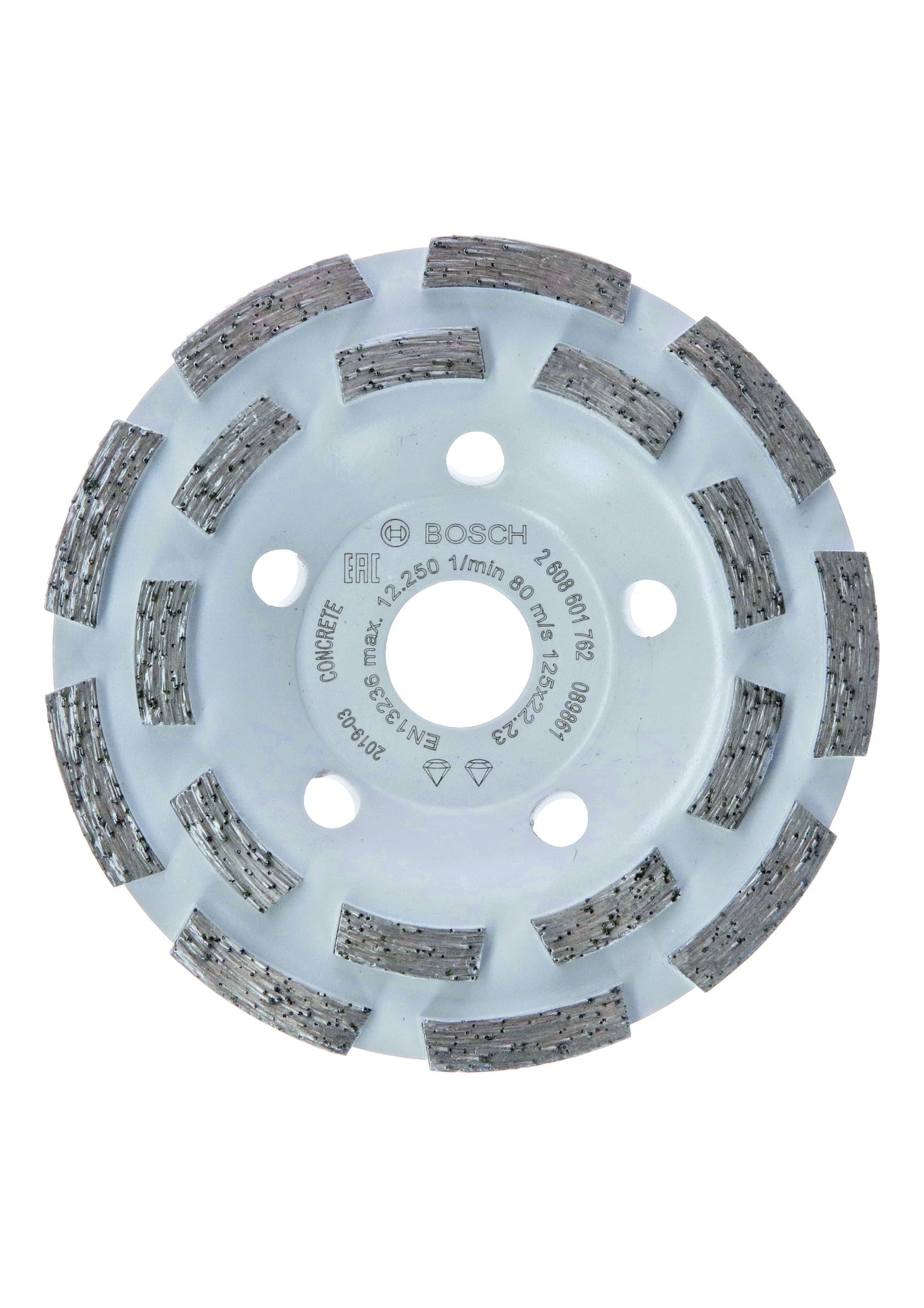 BOSCH 2608601762 DOUBLE ROW DIAMOND GRINDING HEAD EXPERT FOR CONCRETE 5 x 22.23 x 125mm