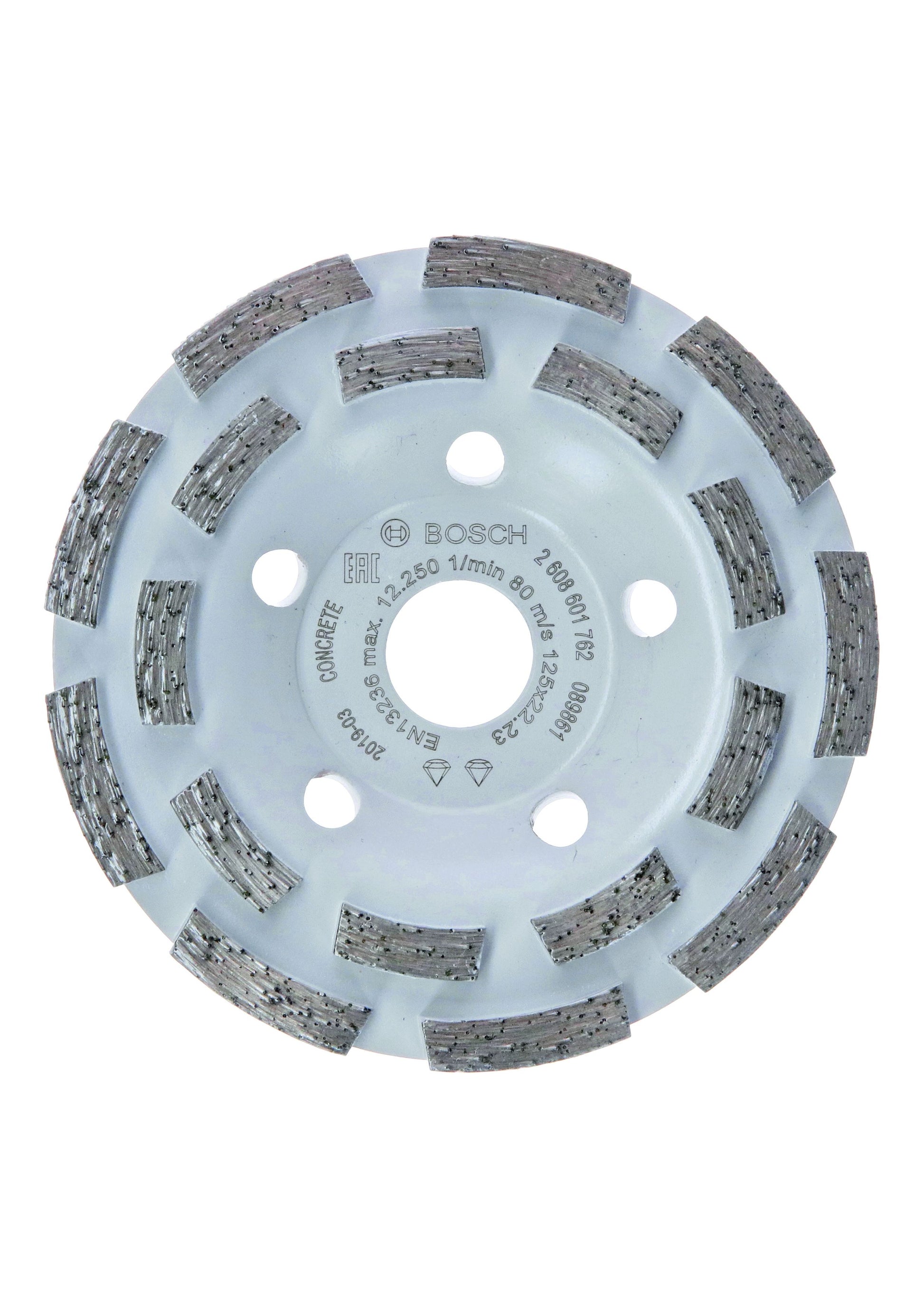 BOSCH 2608601762 DOUBLE ROW DIAMOND GRINDING HEAD EXPERT FOR CONCRETE 5 x 22.23 x 125mm