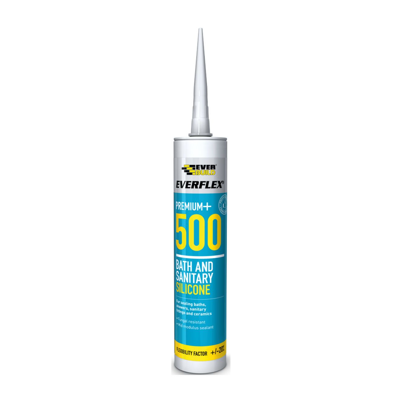 Everbuild Everflex Prem+ 500 Bath & Sanitary Sil Manhattan Grey 500GREY