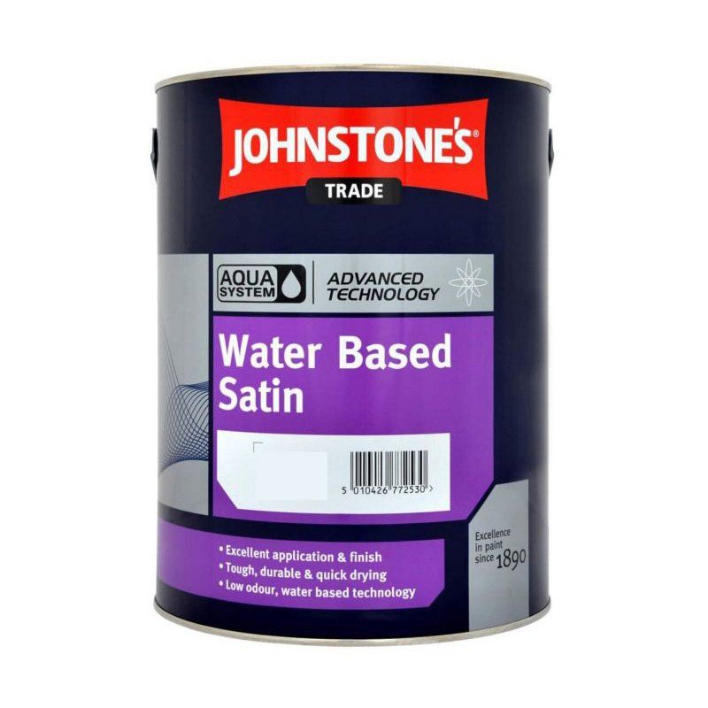 JOHNSTONES AQUA WATER BASED SATIN WHITE 1l 307665