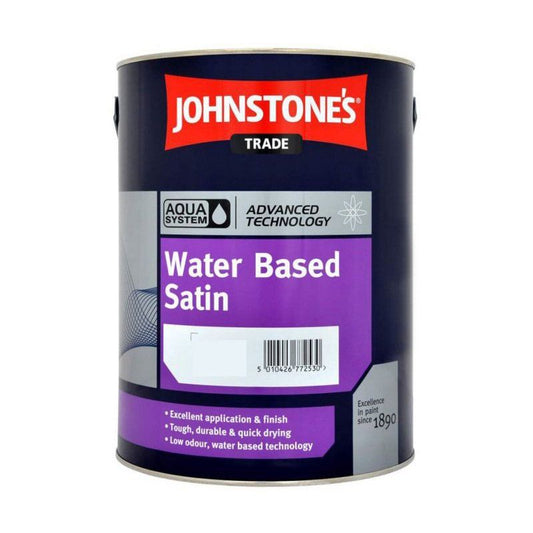 JOHNSTONES AQUA WATER BASED SATIN WHITE 1l 307665