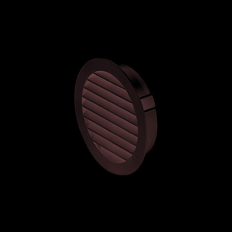 POLYPIPE DOMUS ROUND LOUVRED GRILL WHITE 44804W
