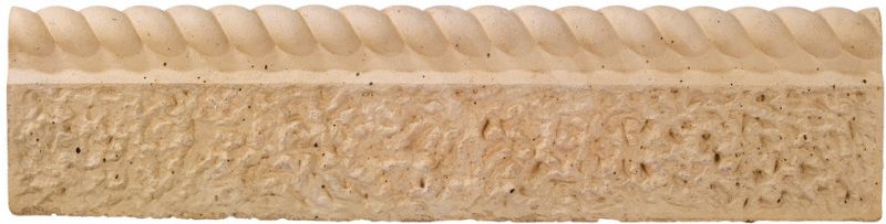 BRADSTONE RUSTIC ROPE TOP EDGING 150 x 50 x 600mm COTSWOLD 21096