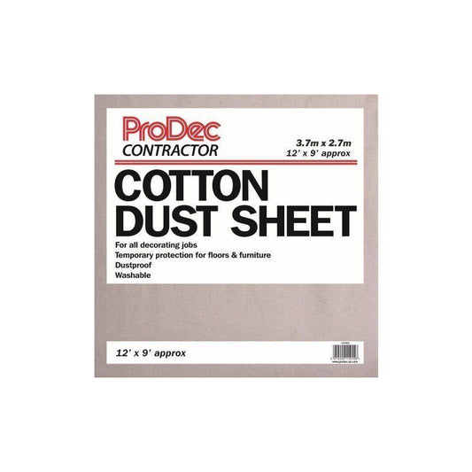 RODO 129TRDS COTTON TWILL DUST SHEET 12 x 9'