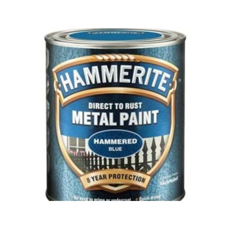HAMMERITE 750ml HAMMERED FINISH DIRECT TO RUST METAL PAINT BLACK 5092955