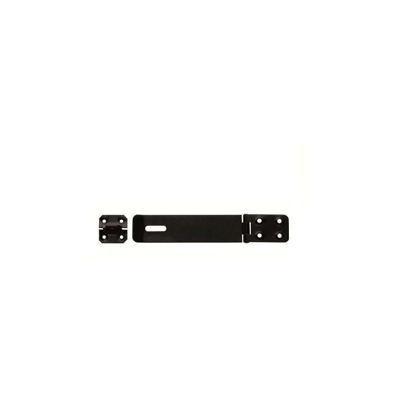 CARLISLE BRASS BLACK HASP AND STAPLE 114mm ISH114BLK/RP