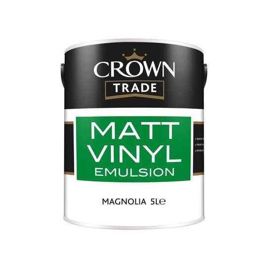 CROWN TRADE VINYL MATT EMULSION 5l MAGNOLIA 5024051