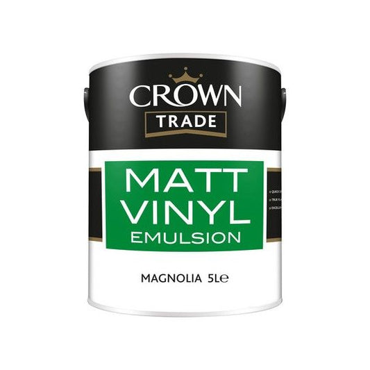 CROWN TRADE VINYL MATT EMULSION 5l MAGNOLIA 5024051