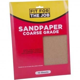 RODO FFJASP10C COARSE SANDPAPER (PACK 10)