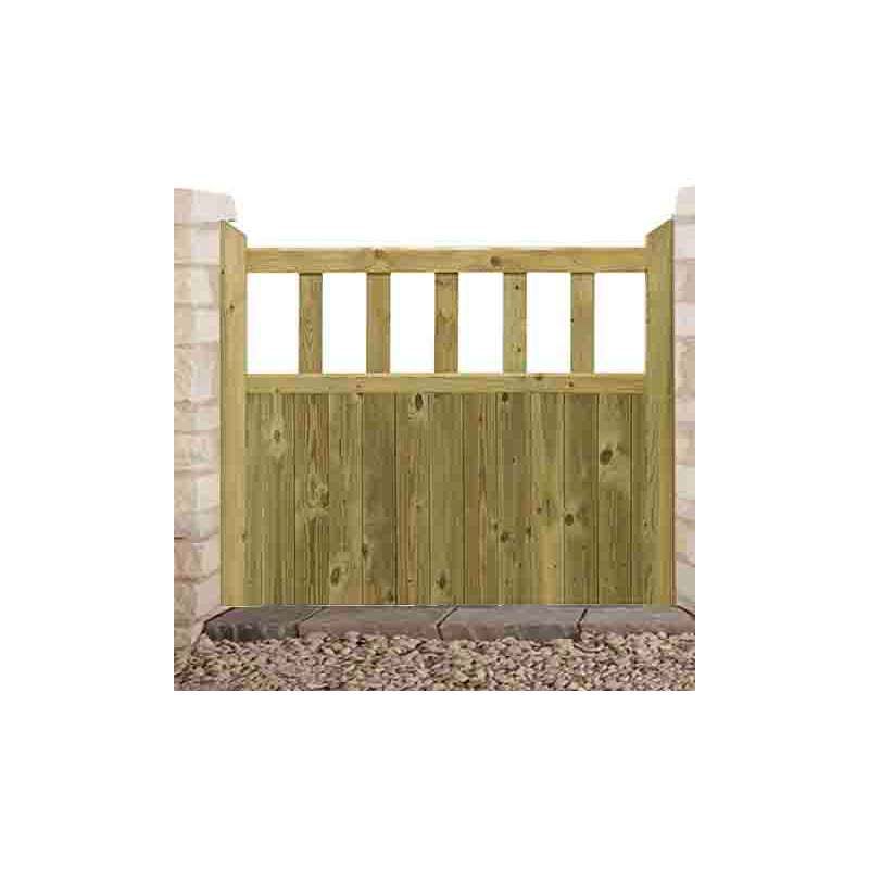CHARLTON HAM4 HAMPTON TREATED CLASSIC SIDE GATE 1220 x 1067mm GREEN